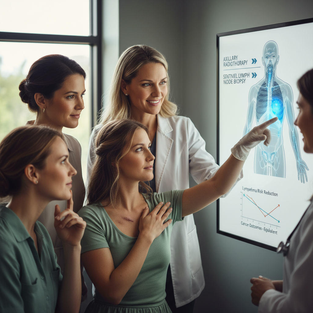 Menos cirugía en la axila puede bajar el riesgo de linfedema en cáncer de mama sin comprometer el control del tumor