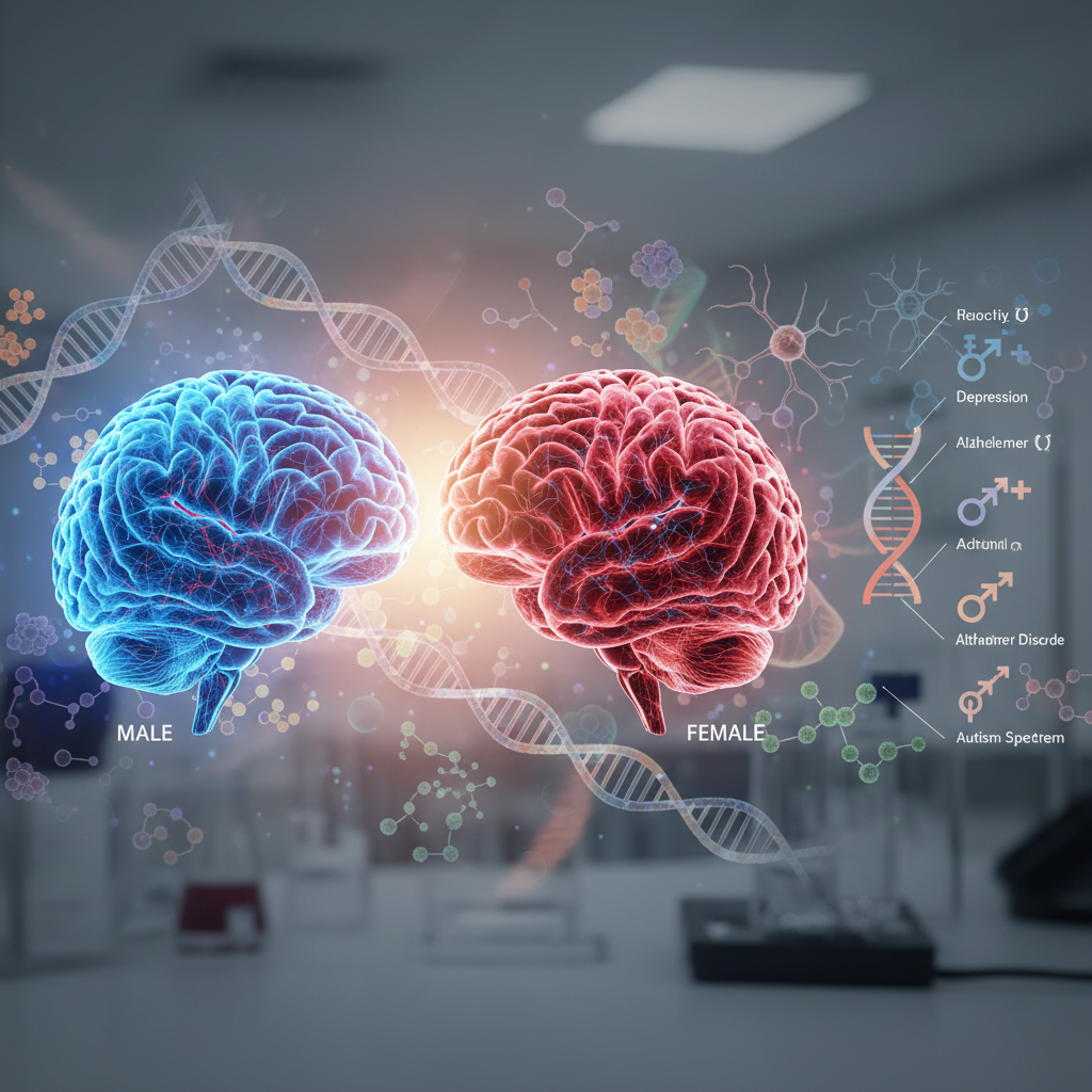 Diferencias en la actividad génica del cerebro podrían ayudar a explicar por qué algunos trastornos afectan distinto a hombres y mujeres