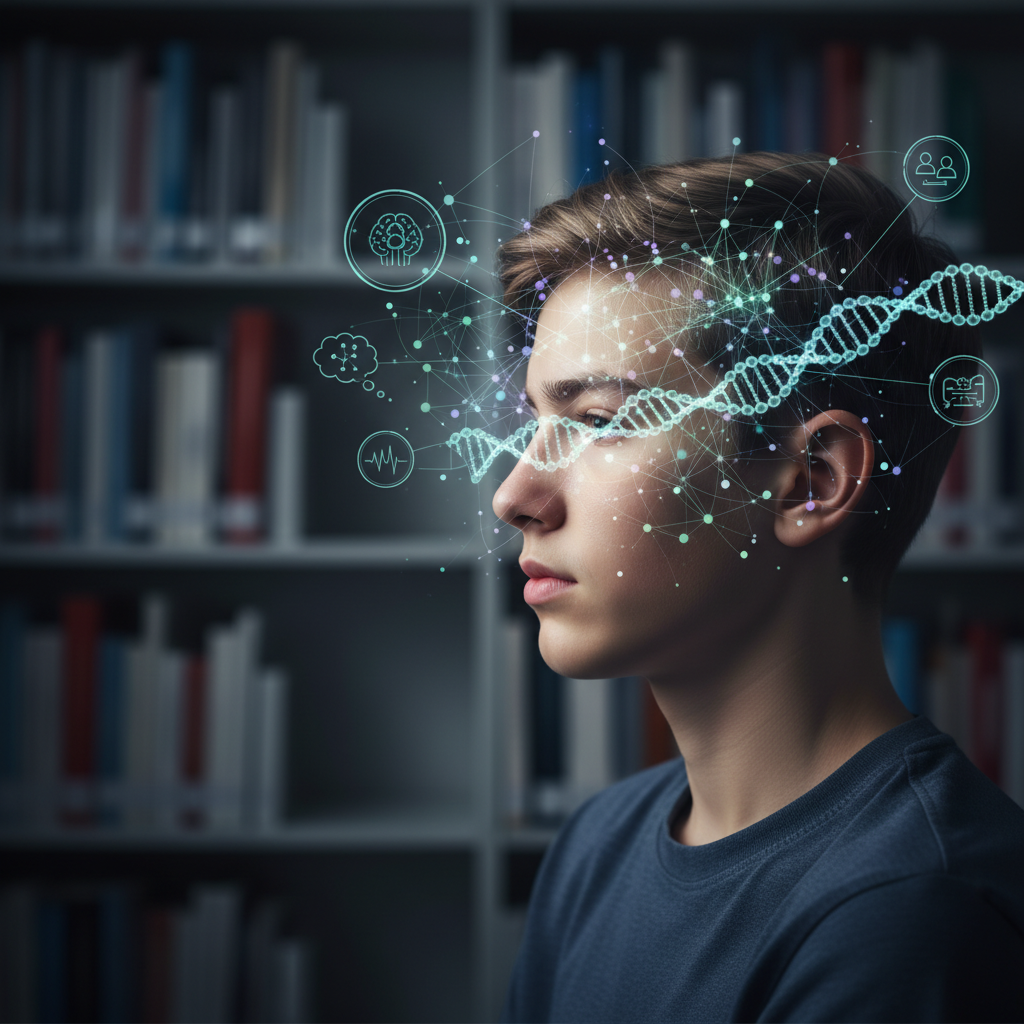 El riesgo genético de esquizofrenia puede empezar a asomarse en la adolescencia, pero de forma sutil y lejos de servir como prueba de detección