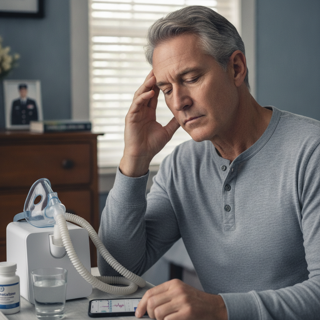 Tener insomnio y apnea del sueño al mismo tiempo puede señalar mayor riesgo de diabetes tipo 2, y eso merece atención especial en veteranos